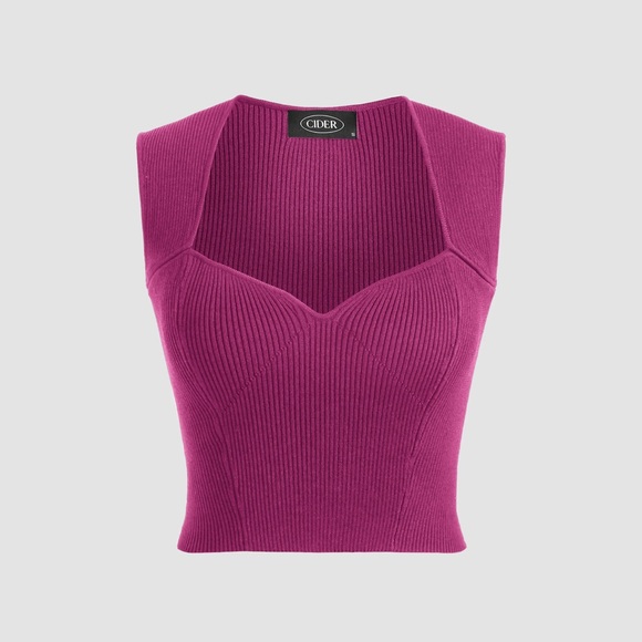 RIB KNIT TANK TOP - Picture 1 of 9